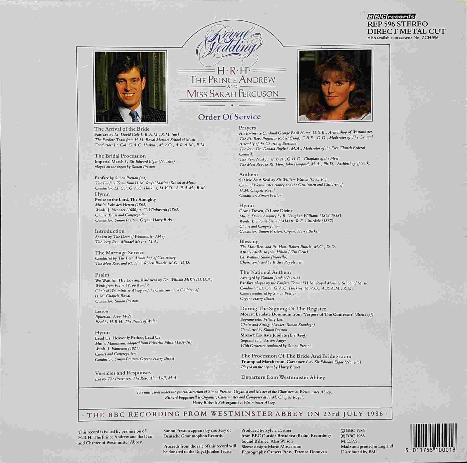 Back cover of REP 596